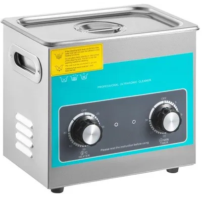 Obrázek produktu pro digitální ultrazvuková čistička 3 l - 40kHz ovládání tlačítkem - nerezová ocel - čištění šperků - 24x14x10 cm.