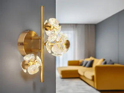 Produktbild von Globo Lighting Wandleuchte Metall goldfarben, LED