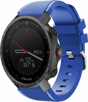 Produktbild von Strap-it Polar Grit X Pro Twill Silikonarmband (Blau)