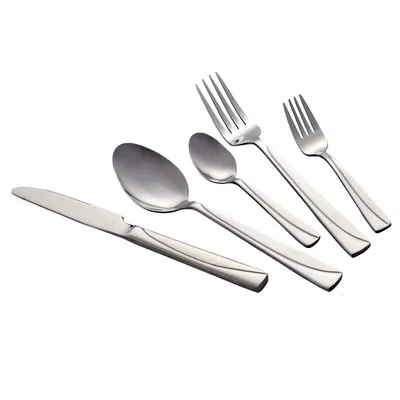 Immagine prodotto di Set di posate in acciaio inossidabile dal design elegante | Set di 60 pezzi per la tavola | Set di posate per la tavola