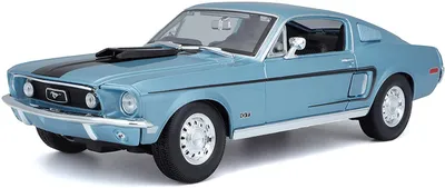 Produktbild von Maisto 31167 - Modellauto - Ford Mustang GT Cobra Jet '68 (hellblau, Maßstab 1:18)