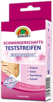 Produktbild von Sunlife Schwangerschaftsteststreifen