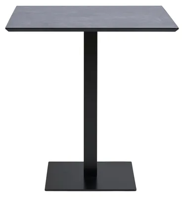 Productafbeelding van Fano bistrotafel steenlook met zwart metalen onderstel 70x70x75 cm