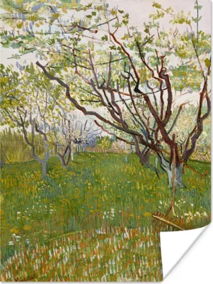 Produktbild von MuchoWow® Poster Der blühende Obstgarten - Vincent van Gogh 120x160 cm - Wandbilder