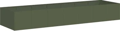 A long, rectangular planter box shown from a slight angle.