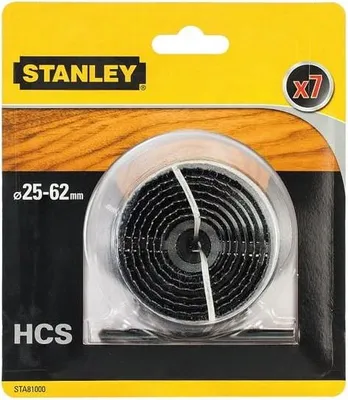 Productafbeelding van Stanley boorkop, HCS, voor hout, 25-62 mm, maten: 25/32/38/45/50/56/62 mm