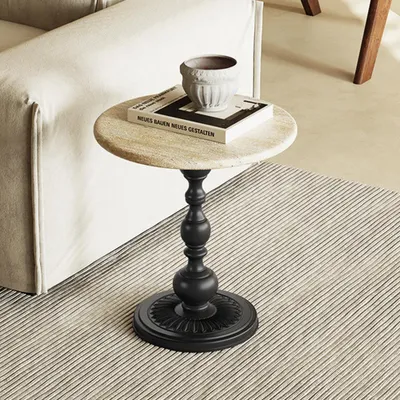 Produktbild von Beistelltisch,  Sofatisch, Wohnzimmertisch, Couchtisch, Beistelltisch rund, Beistelltisch klein 40cm*55cm A 【HJ797】