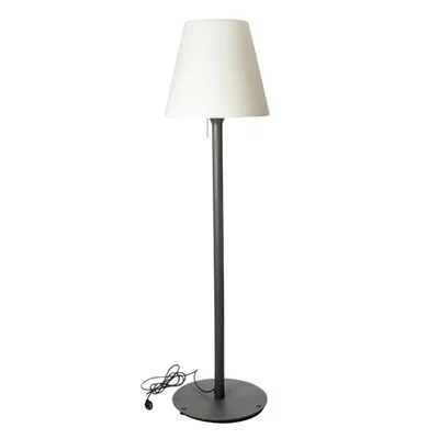 Immagine prodotto di Lampada da terra a filo con base in metallo per uso esterno potente luce LED bianca STANDY H180cm base E27
