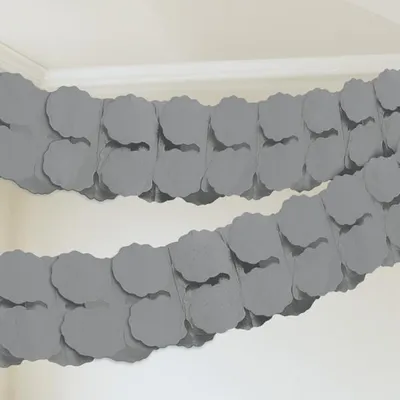 Produktbild von Papier Girlande silber