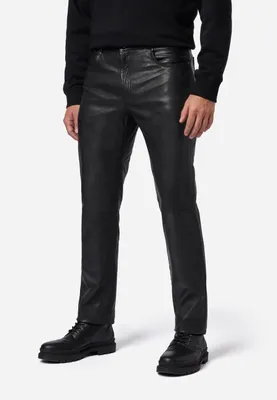 Immagine prodotto di Pantaloni uomo in pelle jeans Ricano TRANT PANT - Nero / 30