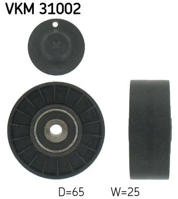 Produktbild von SKF VKM 31002 Umlenkrolle Keilrippenriemen für VW Golf IV Schrägheck (1J1) Caddy III Kombi (2KB, 2KJ, 2CB, 2CJ) Golf IV Variant (1J5) für AUDI