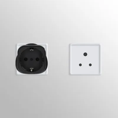 Produktbild von 2x Reiseadapter Südafrika Typ-M - Reise Adapter Reisestecker Schuko EU zu Typ M Steckdose in z. B. Südafrika - Stromadapter Urlaub Schwarz Kwmobile
