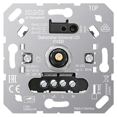 Produktbild von Jung Drehdimmer Universal LED, UP, 1 Stk.