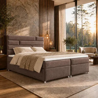 Produktbild von Boxspringbett mit Bettkasten Trinity K-5 Bonellfederkern inkl, KI-generiertes Bild