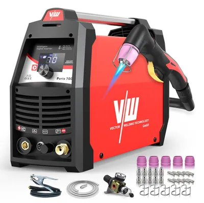 Produktbild von Plasmaschneider Profi PLASMA CUTTER 70A IGBT - HF PILOT ZÜNDUNG - 20 MM 400V - VECTOR Paris700