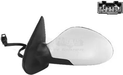 Obrázek produktu pro VAN WEZEL 4934817 Vnější zrcátko, levé, pro SEAT Leon hatchback (1M1), asférické, vyhřívané, se základním nátěrem