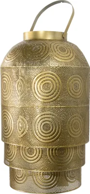 Produktbild von Laterne Hängelaterne Hängelampe Gold orientalisch 34x40cm