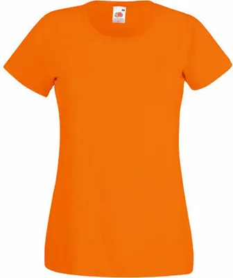Produktbild von Fruit of the Loom - Lady-Fit Valueweight T - Orange - S