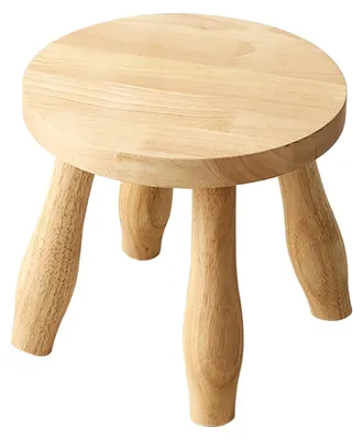 Produktbild von Pilzförmiger Holzschemel, 24 cm hoch