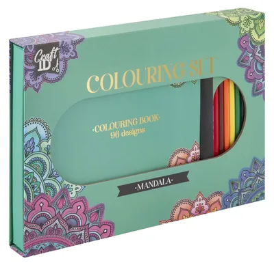 Produktbild von Kleurset Mandala met 10 Kleurpotloden