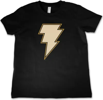 Produktbild von Black Adam - Lightning Logo Kids T-Shirt - 12Years-XL - Black