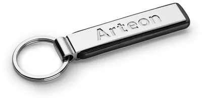 Zdjęcie produktu dla Volkswagen 3G8087010AYPN, metalowy breloczek do kluczy VW Arteon, grawer z napisem "VW Arteon", srebrny