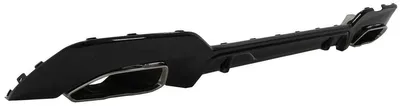 Imagen del producto de Difusor para parachoques trasero, terminales de escape cromados, para BMW Serie 3 G20 G28 (sedán), G21 (familiar), modelos 18-22, M340i, estilo M.