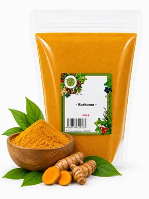 Produktbild von KT 500 g Kurkuma Pulver Curcuma Kurkumin Gelbwurz gemahlen - 1A Qualität