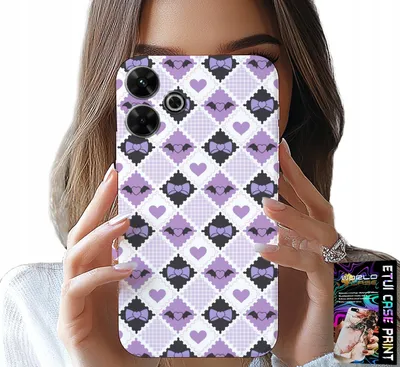 Produktbild von Hülle für Xiaomi Redmi 13 4G - Modisches Design mit Schleifenmuster + Schutzglas