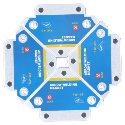 Produktbild von 4-teiliges Set magnetischer Schweißhalterungen (28 lbs) mit Pfeilmagneten, Befestigungswerkzeug-Set für Schweißgeräte