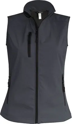 Produktbild von Kariban Damen Softshell Jacke Weste Bodywarmer Übergangsjacke, Größe:4XL, Farbe:Marl Grey