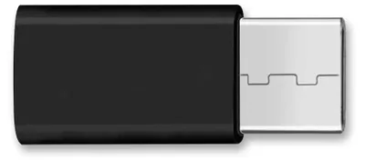 Produktbild von USB-C Adapter Handy Smartphone Tablet Micro USB auf USB C 3.1 Stecker Schwarz