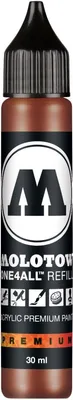 Produktbild von Nachfülltinte One4All für Permanentmarker 30ml haselnussbraun Packung mit 6 Stück
