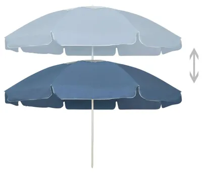 Produktbild von vidaXL Strandschirm Blau 240 cm