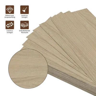Produktbild von 36 Fliesen PVC Bodenbelag Selbstklebend Vinylboden Vinyl Fliesen Laminatboden Fußboden Bodenfliesen Vinyl Klebefliesen 5m²