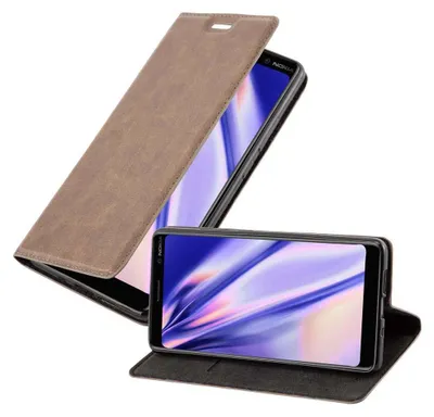Zdjęcie produktu dla Etui Cadorabo do Nokia 7 PLUS z brązowym etui ochronnym na telefon komórkowy z magnetycznym zamknięciem
