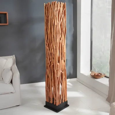 Produktbild von riess-ambiente Stehlampe NATURE ART 173cm aus Longan-Massivholz Stehjleuchte Lampe Standleuchte Standlampe
