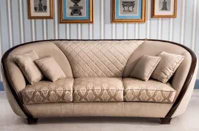 Produktbild von Chesterfield Textil Design Sofa Couch Polster Sofas Couchen Luxus Stoff 3 Sitzer