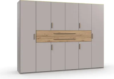 Produktbild von Drehtürenschrank >DIGIT< in KASCHMIR / ARTISAN EICHE Nachbildung - 270x208x58 (BxHxT)
