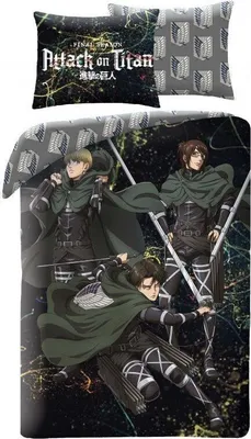 Zdjęcie produktu dla Poszwa na kołdrę Attack on Titan Final 140 x 200 cm poliester