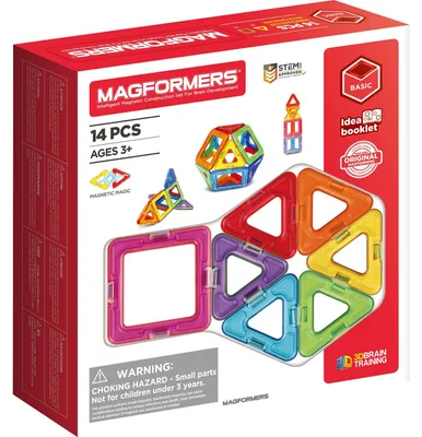 Produktbild von MAGFORMERS magnetisches Bauspielzeug 14-teilig Starterset bunt