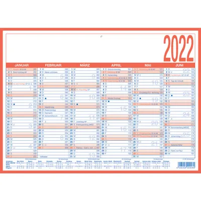 Produktbild von Arbeitstagekalender 2018 Nr. 908-1315 kaschiert