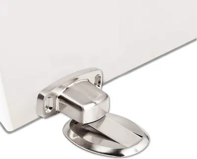 Produktbild von Starker magnetischer Türstopper aus Metall, robuster Türstopper mit 3M-Selbstklebeschrauben, zur verdeckten Bodenmontage