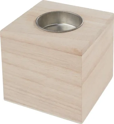 Produktbild von VBS Teelichtwürfel 8x8x8 cm Kerzenhalter Dekoration Würfel Glaswürfel