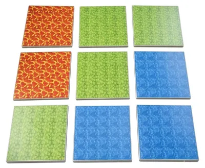 Produktbild von 9er Set Basisplatten Bausteine Grundplatten Stecksystem Bunt