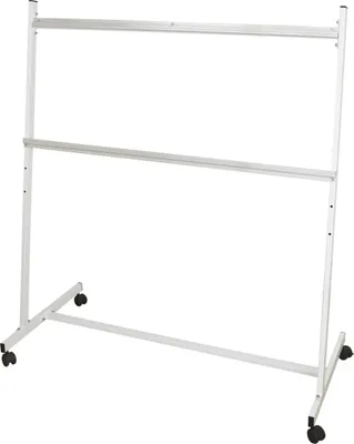 Produktbild von Tafelständer für Kartentafel BxH 1340xH1500xT670mm weiß fahrbar