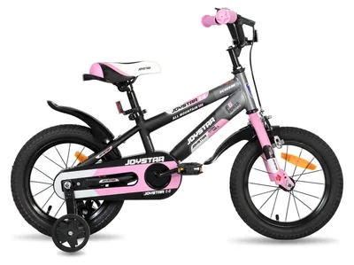 Kinderfahrrad 16 Zoll, Rosa, mit Stützrädern, für 4-7 Jahre