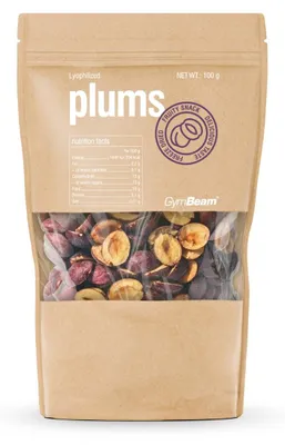 Produktbild von GymBeam - Gefriergetrocknete Pflaumen, 100 g