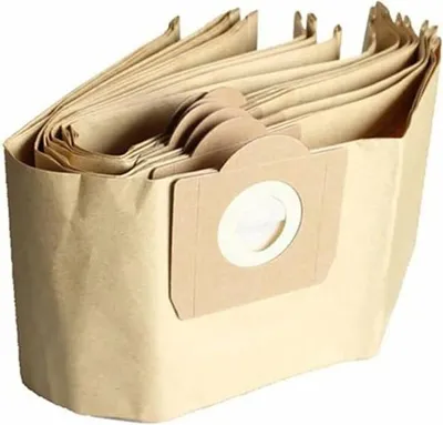 A stack of brown paper vacuum cleaner bags.