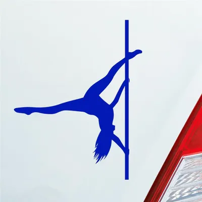Produktbild von Auto Aufkleber Sexy Girl Tanzen Poledance Strip GoGo Pin Up 12x9 cm Dunkelblau Sticker Heckscheibenaufkleber